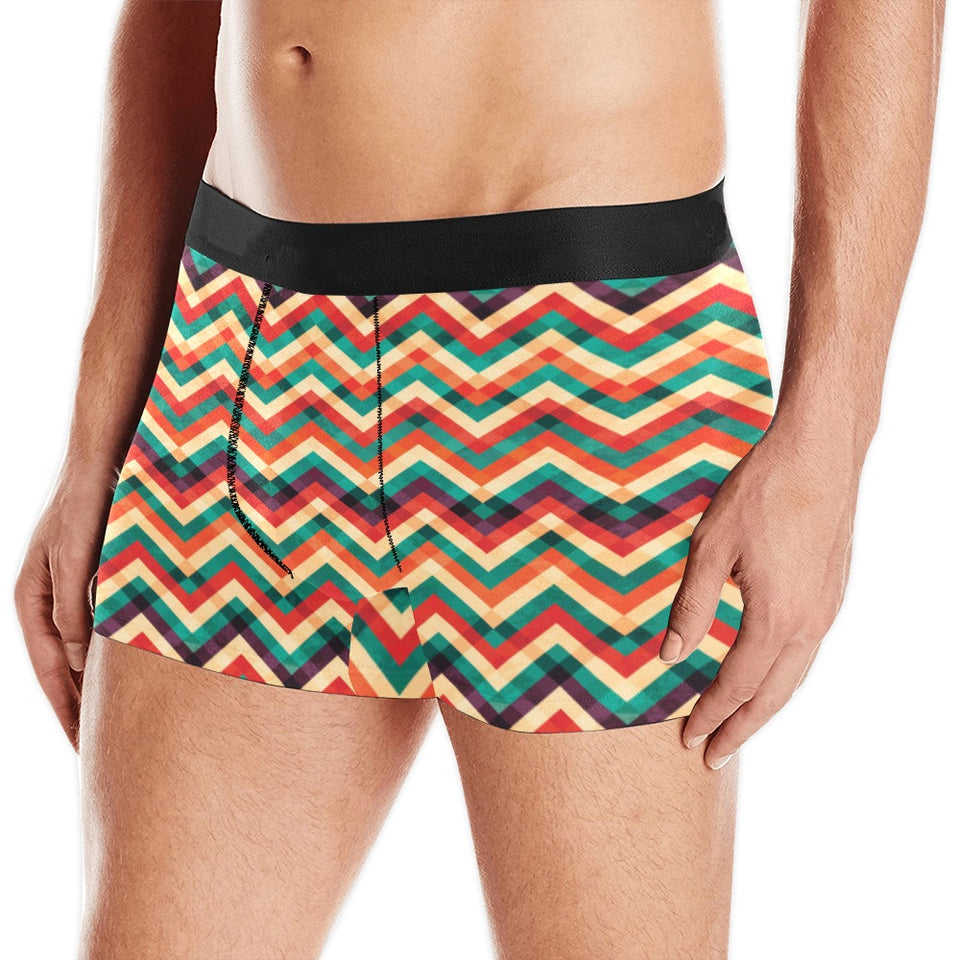 zigzag  chevron colorful pattern Men's All Over Print Boxer Briefs Men's Underwear
