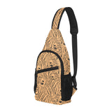 Bengal tigers pattern All Over Print Chest Bag