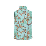 Monkey Palm tree background Women's Padded Vest
