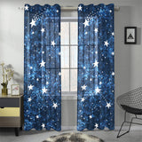 Night sky star pattern Gauze Curtain