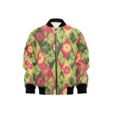 Cool Geometric lime pattern Kids' Boys' Girls' Bomber Jacket