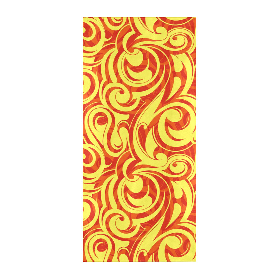 Fire flame design pattern Beach Towel