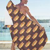 Sandwich Pattern Print Design 04 Beach Towel
