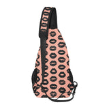 Lips Pattern Print Design 02 All Over Print Chest Bag