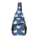 Cute white baby sea lion seal pattern All Over Print Chest Bag