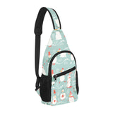 Cute snowman pattern All Over Print Chest Bag