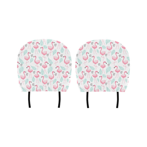 Cute flamingo pattern Car Headrest Cover