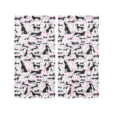 Greyhound Pattern Print Design 02 Gauze Curtain
