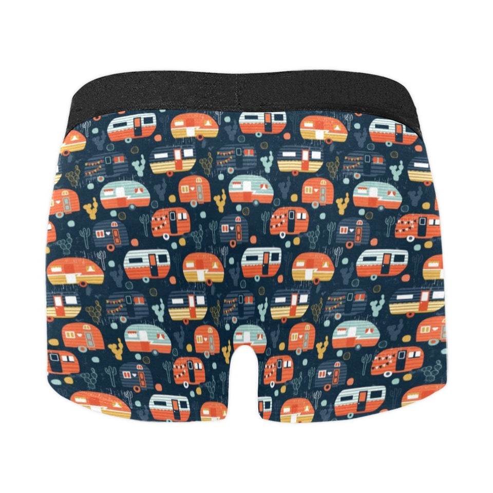 Camper Van Pattern Print Design 05 Men's All Over Print Boxer Briefs Men's Underwear