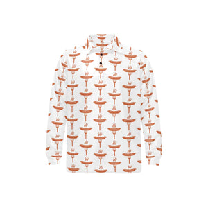 Sausage Pattern Print Design 05 Men's Long Sleeve Polo Shirt