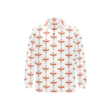 Sausage Pattern Print Design 05 Men's Long Sleeve Polo Shirt