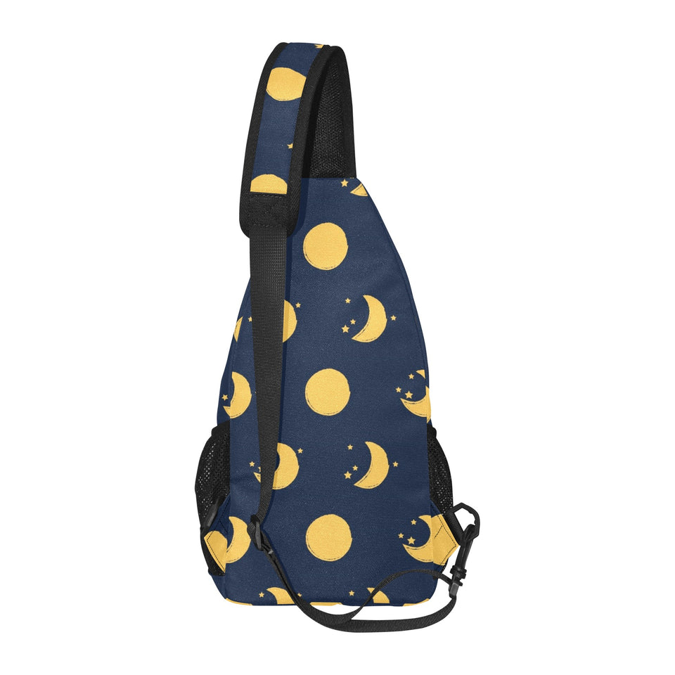 Moon star pattern All Over Print Chest Bag