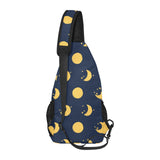 Moon star pattern All Over Print Chest Bag