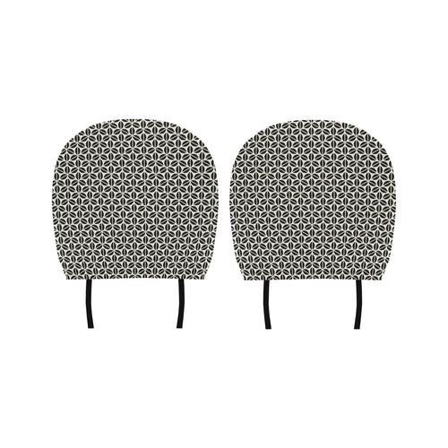 Coffee bean abstract modern pattern Car Headrest Cover