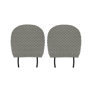 Coffee bean abstract modern pattern Car Headrest Cover