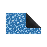 Airplane pattern in the sky Doormat