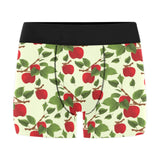 Red apples leaves pattern Men's All Over Print Boxer Briefs Men's Underwear