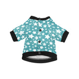 Vintage star pattern All Over Print Pet Dog Round Neck Fuzzy Shirt