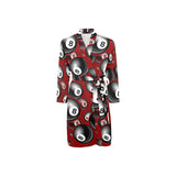 Billiard Ball Pattern Print Design 05 Men's Long Sleeve Belted Night Robe