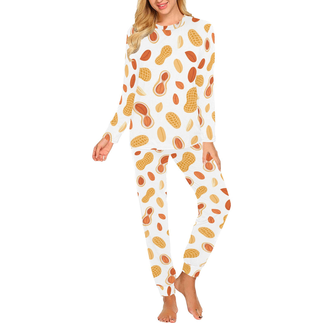 peanuts pattern Women's All Over Print Pajama Set