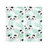 Panda pattern tropical leaves background Gauze Curtain
