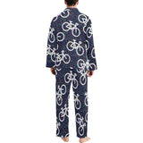 Bicycle Pattern Print Design 03 Men's Long Pajama Set