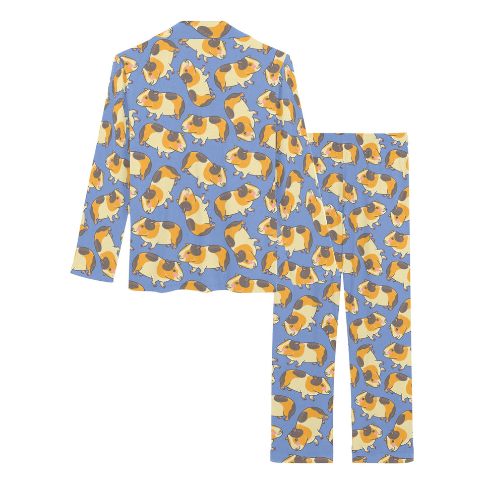Guinea Pig Pattern Print Design 02 Women's Long Pajama Set