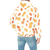 peanuts pattern Men's Padded Hooded Jacket