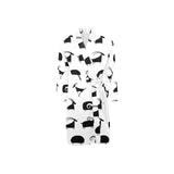 Goat ram pattern Men's Long Sleeve Belted Night Robe