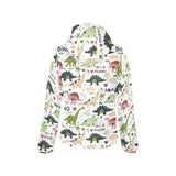 Cute dinosaurs pattern Women's Padded Hooded Jacket