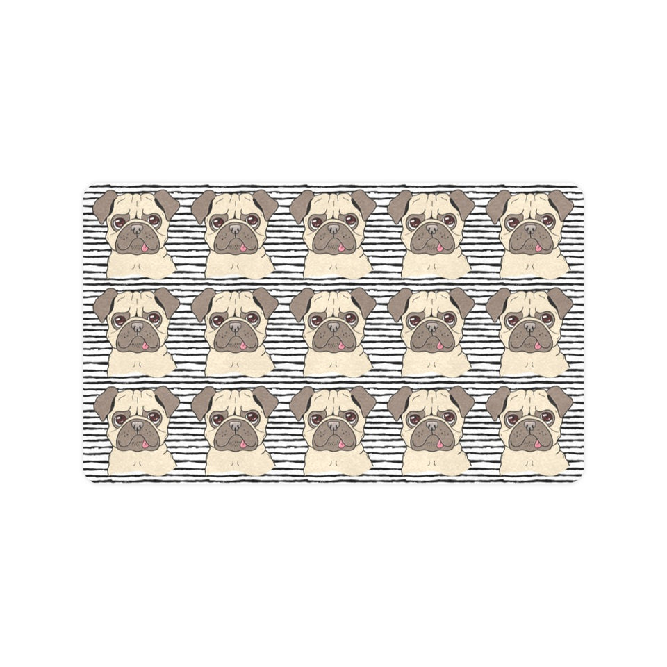 Happy pug pattern Doormat