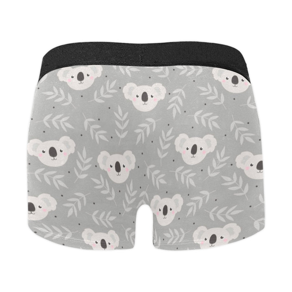 Cute koala leaves pattern Men's All Over Print Boxer Briefs Men's Underwear