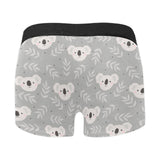 Cute koala leaves pattern Men's All Over Print Boxer Briefs Men's Underwear