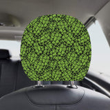 Green hop pattern Car Headrest Cover