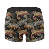 Chameleon lizard tropical leaves palm tree Men's All Over Print Boxer Briefs Men's Underwear
