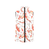 Watercolor Koi Fish Carp Fish pattern Women's Padded Vest