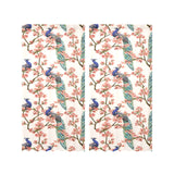 Peacock tropical flower pattern Gauze Curtain