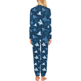 Stingray Pattern Print Design 04 Women's All Over Print Pajama Set