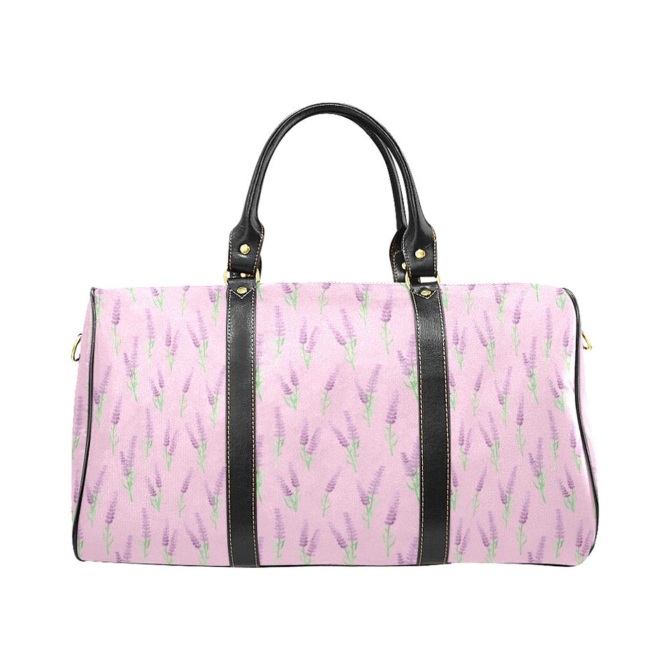 Lavender pattern pink background Travel Bag