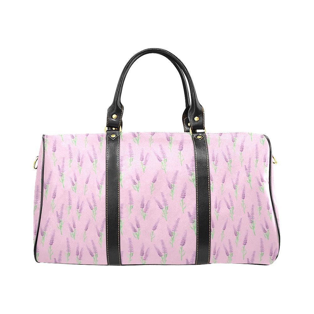 Lavender pattern pink background Travel Bag
