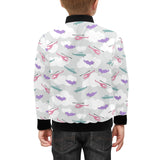 Helicopter plane pattern Kids' Boys' Girls' Bomber Jacket