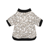 Stingray Pattern Print Design 05 All Over Print Pet Dog Round Neck Fuzzy Shirt