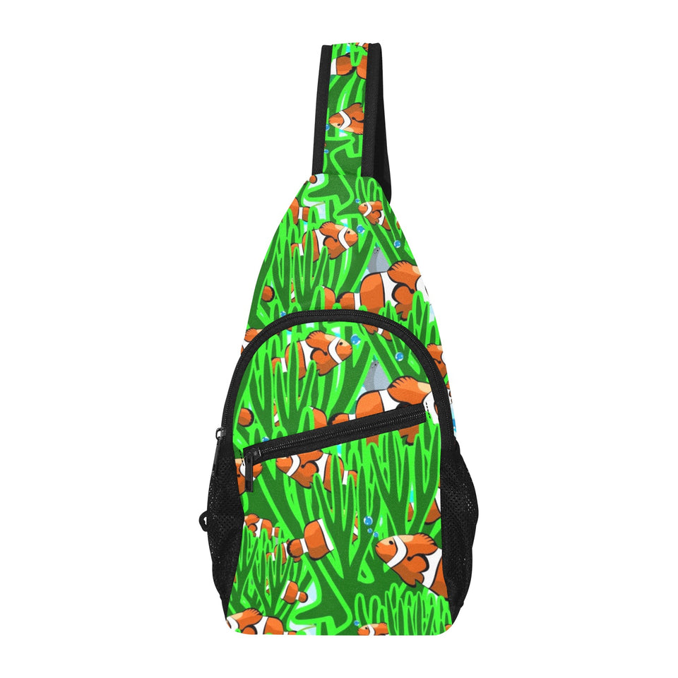Clown Fish Pattern Print Design 01 All Over Print Chest Bag