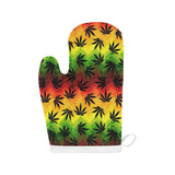 Canabis Marijuana Weed Pattern Print Design 03 Heat Resistant Oven Mitts