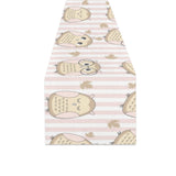 cute owl leaf Table Runner