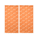 Engine Piston Orange Background Pattern Design 05 Gauze Curtain