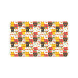 Colorful Maneki neko cat pattern Doormat