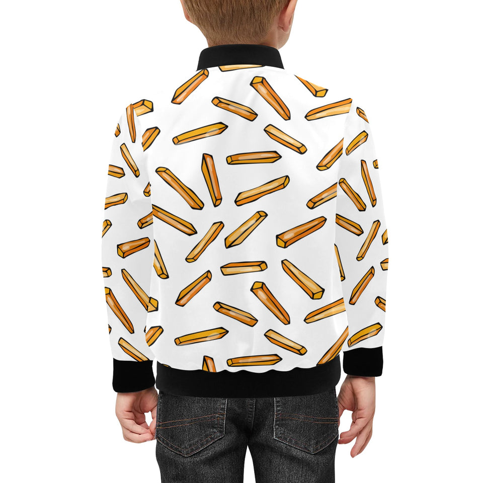 French fries potato pattern Kids' Boys' Girls' Bomber Jacket