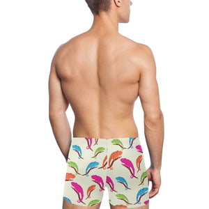 Colorful Chameleon lizard pattern Men's Swimming Trunks