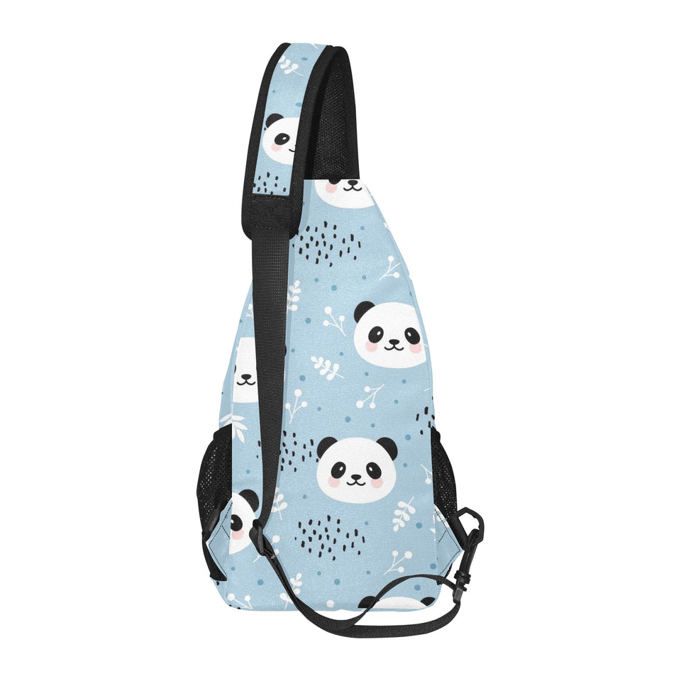 Cute panda pattern All Over Print Chest Bag
